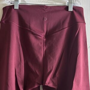 Lululemon Athletica Burgundy Leggings
